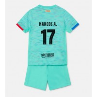 Barcelona Marcos Alonso #17 Tredjedraktsett Barn 2023-24 Kortermet (+ Korte bukser)